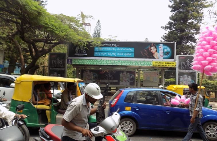 Best OOH Ad agency in Bengaluru, Bus Shelter Hoardings Rates in Shivaji Nagar Bus Stop Bengaluru